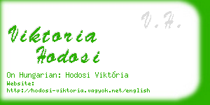 viktoria hodosi business card